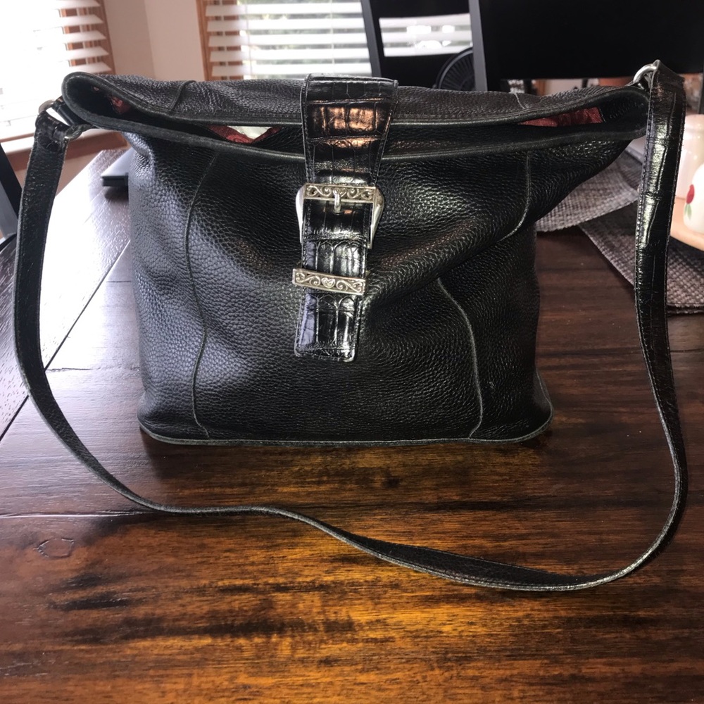 Gently used BRIGHTON over the shoulder BLACK purse